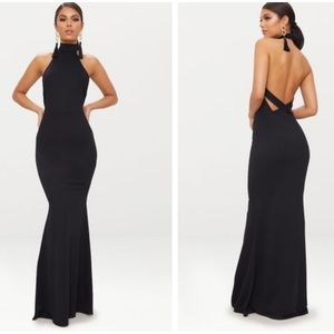 Pretty Little Thing - Halter backless dress.